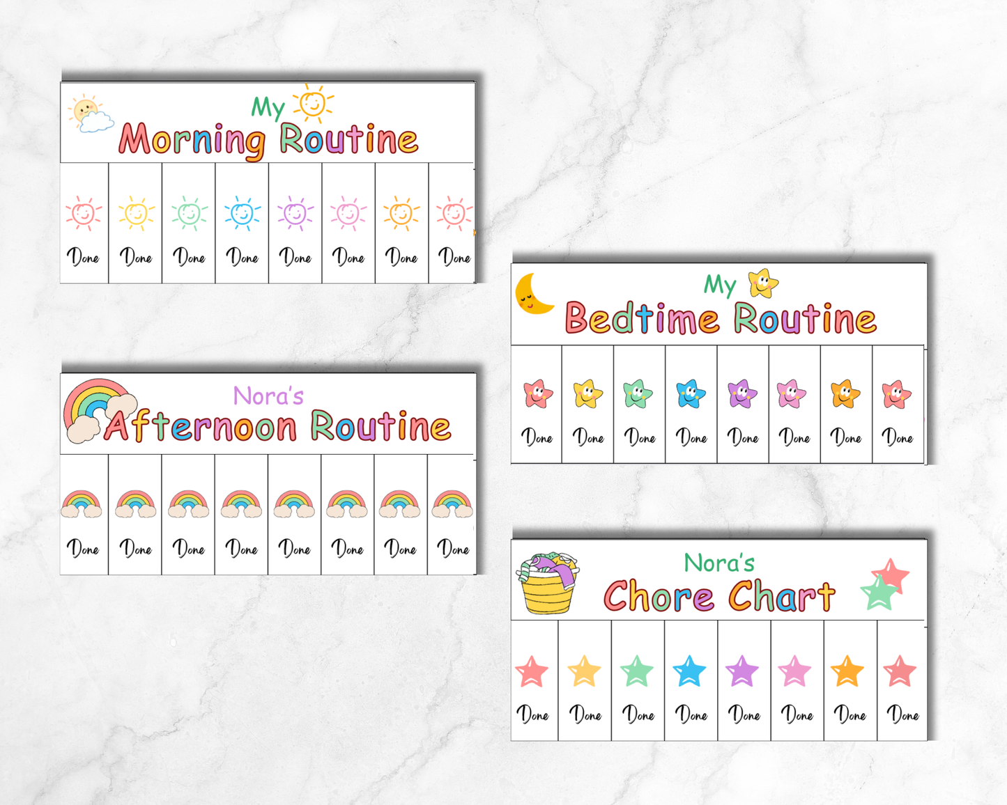Kids Routine Flip Chart | Morning, Bedtime & Chores Visual Schedule