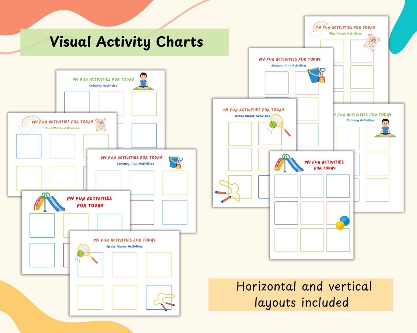 Therapy Activity Cards Bundle for Kids – OT, Sensory, Motor, Calming