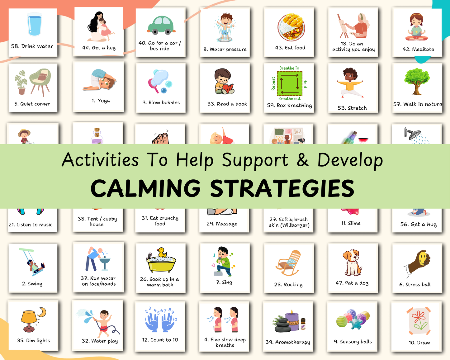 Therapy Activity Cards Bundle for Kids – OT, Sensory, Motor, Calming