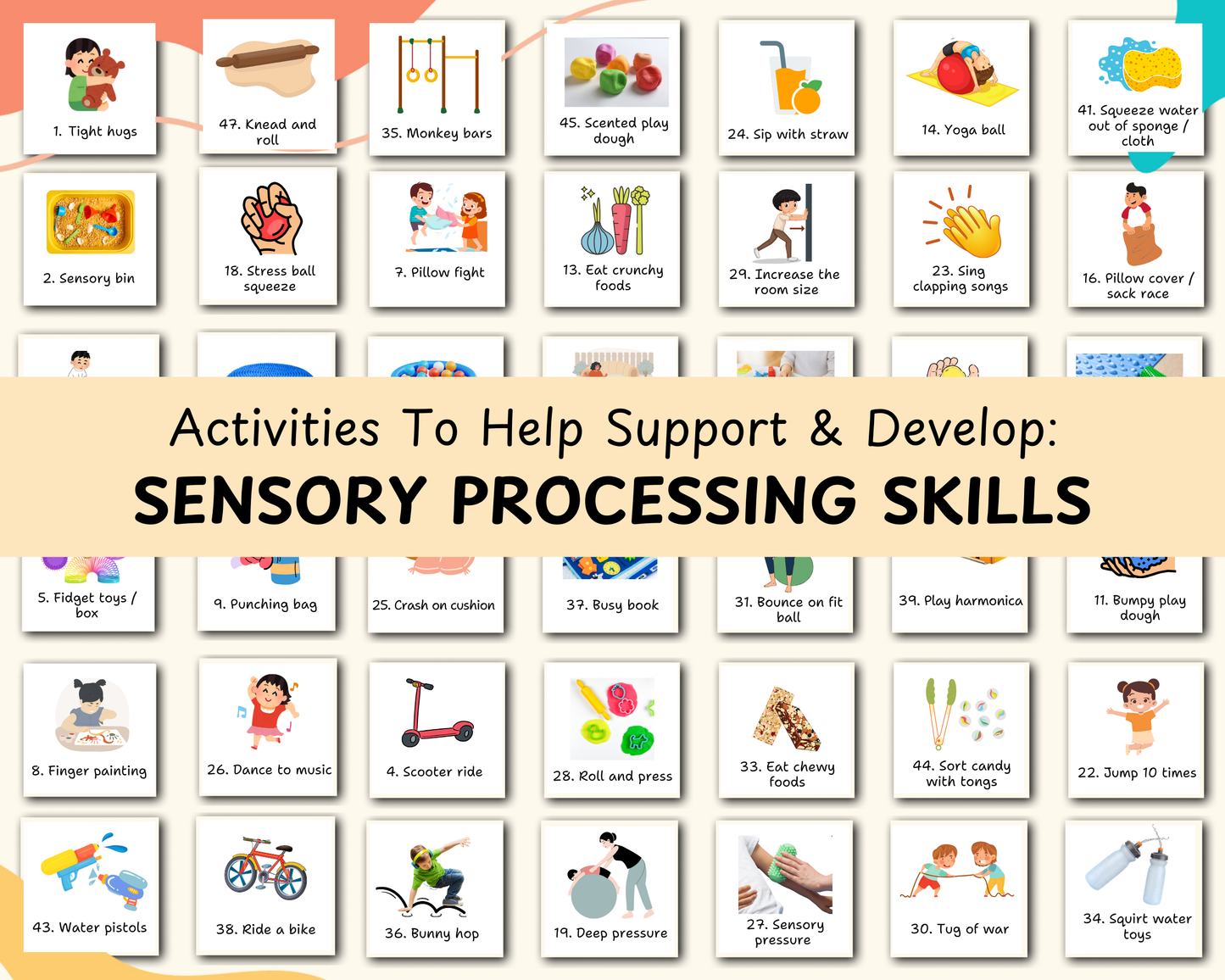 Therapy Activity Cards Bundle for Kids – OT, Sensory, Motor, Calming