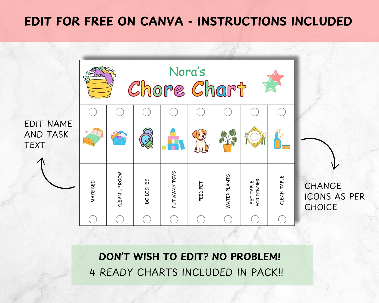 Kids Routine Flip Chart | Morning, Bedtime & Chores Visual Schedule