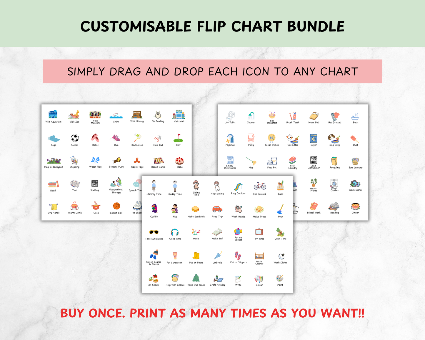 Kids Routine Flip Chart | Morning, Bedtime & Chores Visual Schedule